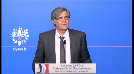 Compte rendu du Conseil des ministres du 13 juillet 2016