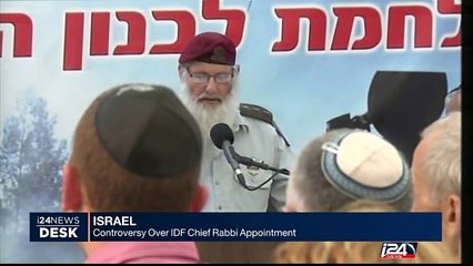 Israel: controversy over IDF Chief Rabbi appointment