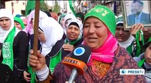 Hamas supporters celebrate 25-year anniversary in Ramallah