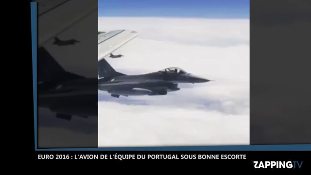 Euro 2016 : L’avion de l’équipe du Portugal escorté par des avions de chasse (Vidéo)