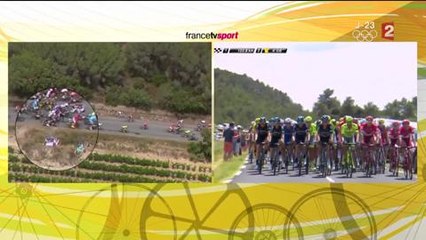 Chute sur la 11ème étape du Tour de France