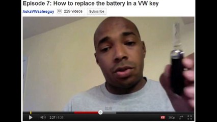 Changing the Battery in a VW Key Fob - 1:10