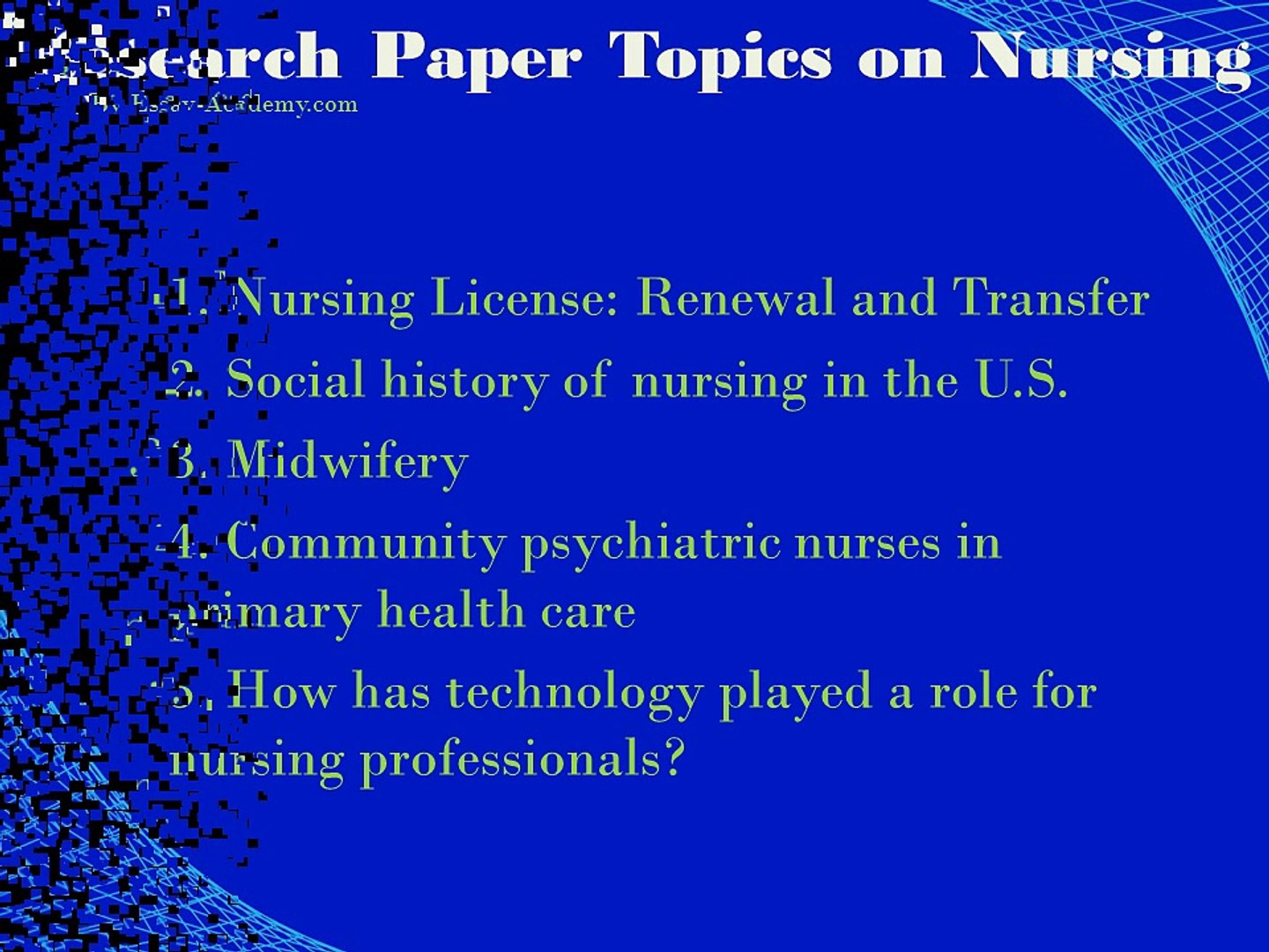 ⁣Research Paper Topics on Nursing