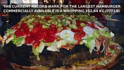 Un hamburger très très gros, commercialisé aux USA