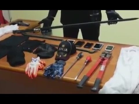 Roma - Assaltavano bancomat nel Lazio, quattro arresti (08.07.16)