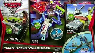 CARS 2 Mega Track Value Pack Playset Tokyo Spinout, Spy Jet Escape, Barrel Blowout Speedway