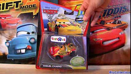 CARS 2 Metallic Miguel Camino ToysRUs TRU Diecast toy Mattel Disney Pixar review by Blucollection