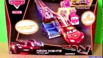 Cars 2 Neon Racers Track Set 2014 Neon Nights Taia Decotura Metallic Lightning McQueen Disney Pixar