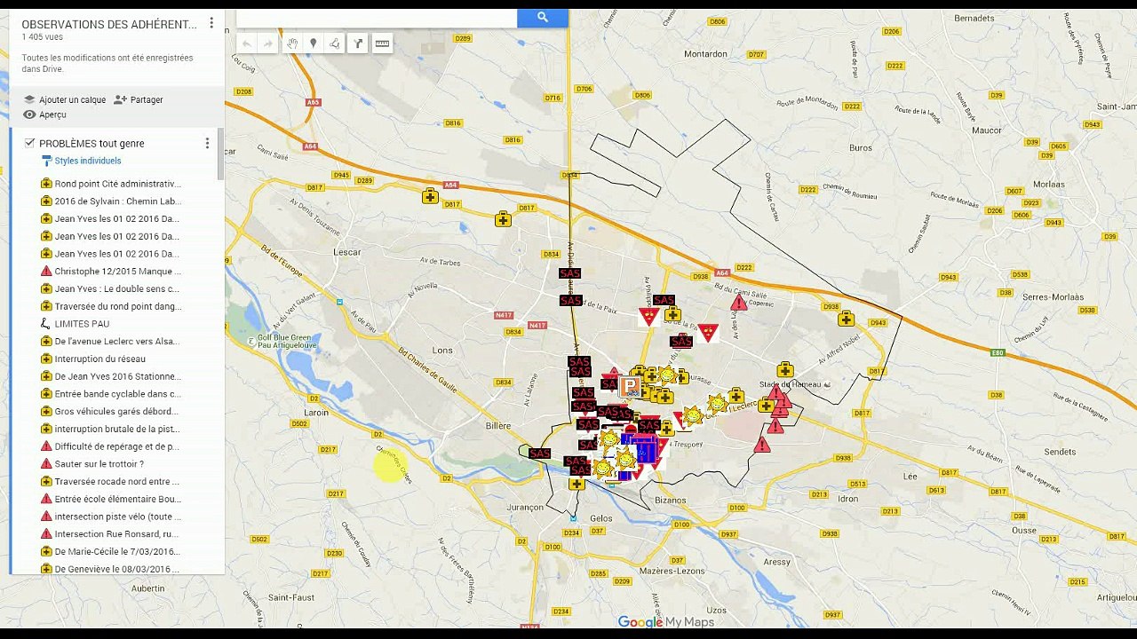 COMMENT UTILISER LE BLOG LA CIRCULATION DES CYCLADINS DE PAU A VELO