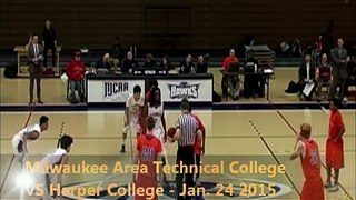 Men's Basketball @ Harper College Game Highlights (01/24/15)