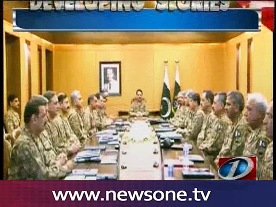Corps Commanders review internal security, Afghanistan situation