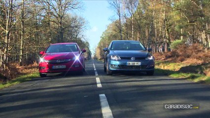 Comparatif vidéo - Opel Astra vs Volkswagen Golf