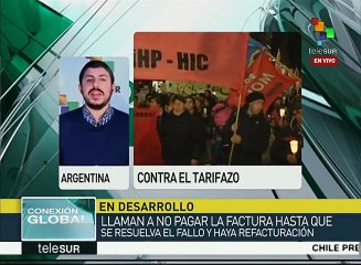 Gobierno argentino decreta "tarifazo" pese al rechazo de la ciudadanía