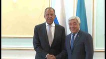 Russian FM Lavrov arrives in Kazakhstan for Caspian states meeting
