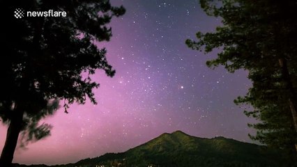 Milky Way filmed above California