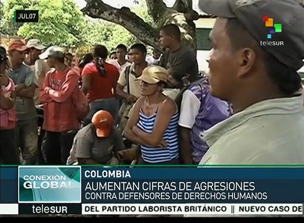 Colombia: exigen políticas de protección a defensores de DDHH