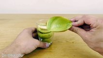 A quick & easy way to peel kiwi, avocado and mango - Absolutely brilliant!