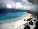 Timelapse Shows Clouds Forming Over Cancun Beach