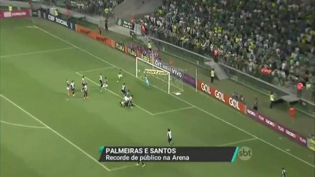 Palmeiras empata com o Santos e diminui vantagem sobre o Corinthians