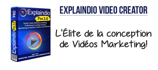  EXPLAINDIO VIDEO CREATOR  : Le logiciel des web marketeurs