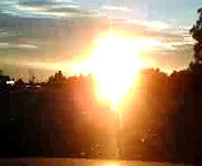 Sunset with oil pump silhouettes. (15 Sunset Oil Pumps.3g2)