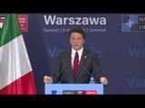 Varsavia - Vertice Nato - Conferenza stampa del Presidente Renzi (09.07.16)