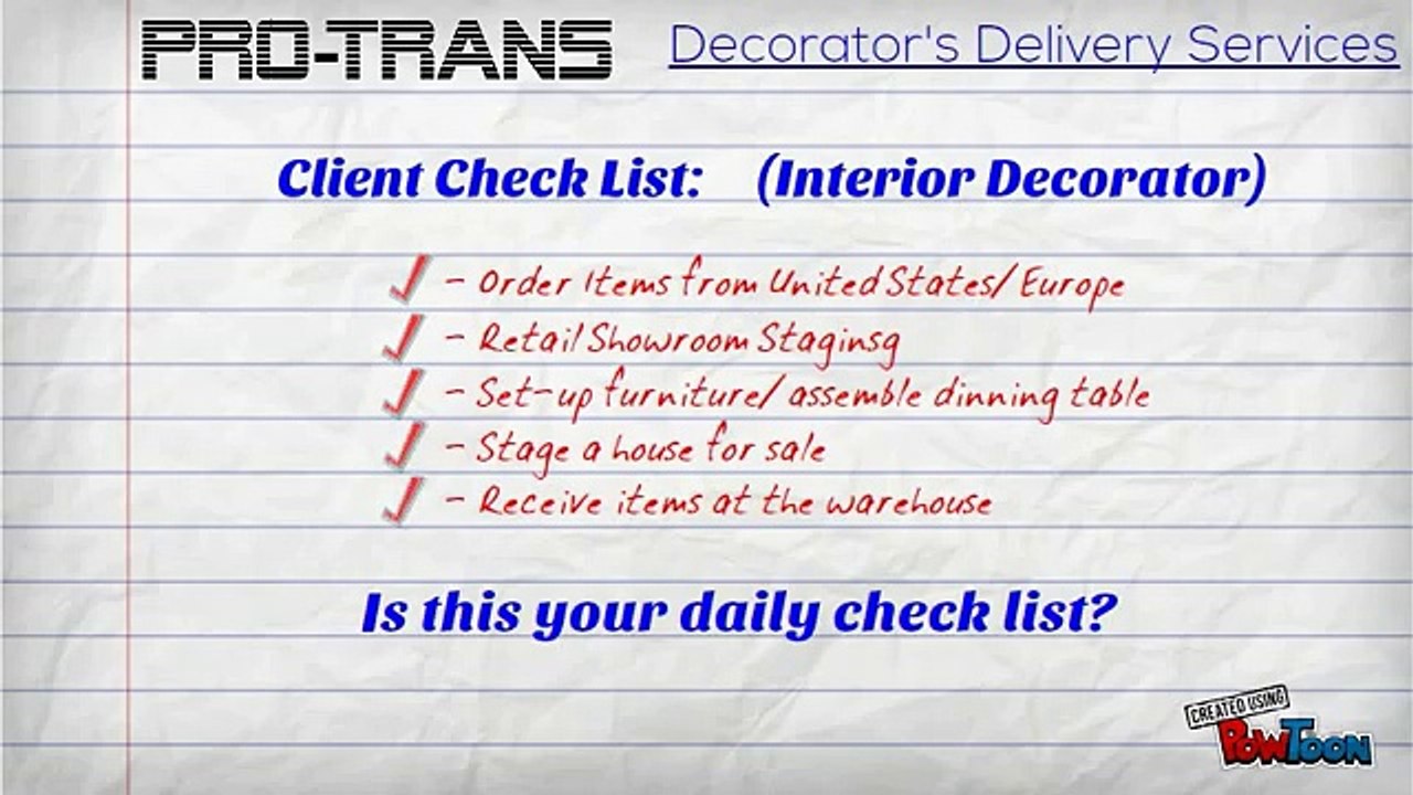 Pro-Trans Int'l Corp. - Decorator Services
