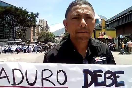 Obreros mirandinos protestaron a las afueras del metro de La California