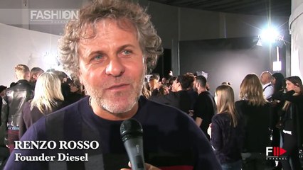 DIESEL BLACK GOLD Backstage and Interview Autumn Winter 2015 2016 Milan Menswear by Fashion Channel