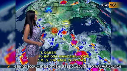 Susana Almeida Pronostico del Tiempo 13 de Julio de 2016