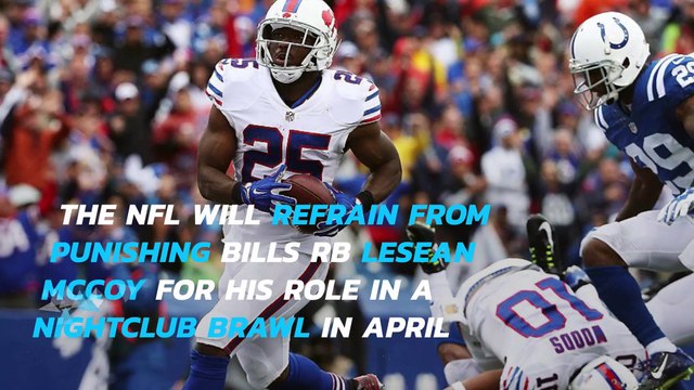 LeSean McCoy: NFL won't discipline Bills' RB over brawl