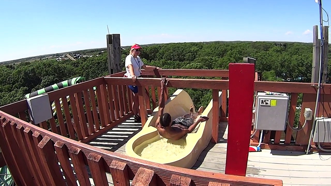 Scary Cliff Water Slide at Splish Splash