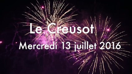 LE CREUSOT : Feux d'artifice 13 juillet 2016