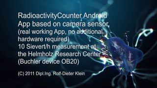 10 Sievert per Hour Radiation - tested with the RadioactivityCounter App at the Buchler device