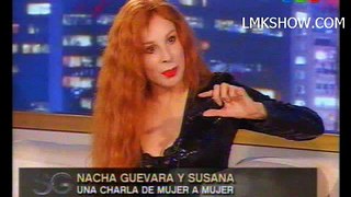 Nacha Guevara, con 71 años, en el living de Susana 2