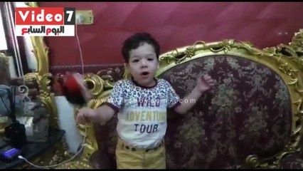 بالفيديو..ابن النقيب الكومى: "بحب السيسي وهطلع ضابط زى بابا واحمى بلدى"