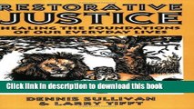 Download Restorative Justice: Healing the Foundations of Our Everyday Lives  PDF Online