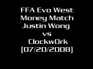 FFA Evo West MM: Justin Wong vs Clockw0rk (07/20/08