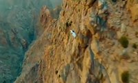 WATCH: Crazy wingsuit flying between UAE mountains