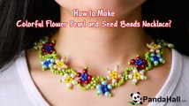 Vidéo 25 (photo) Comment faire un collier avec perles en verre nacré colorées et perles de rocaille