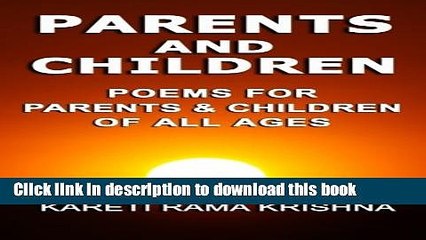 PDF Parents and Children: Poems for Parents and Children of All Ages  EBook