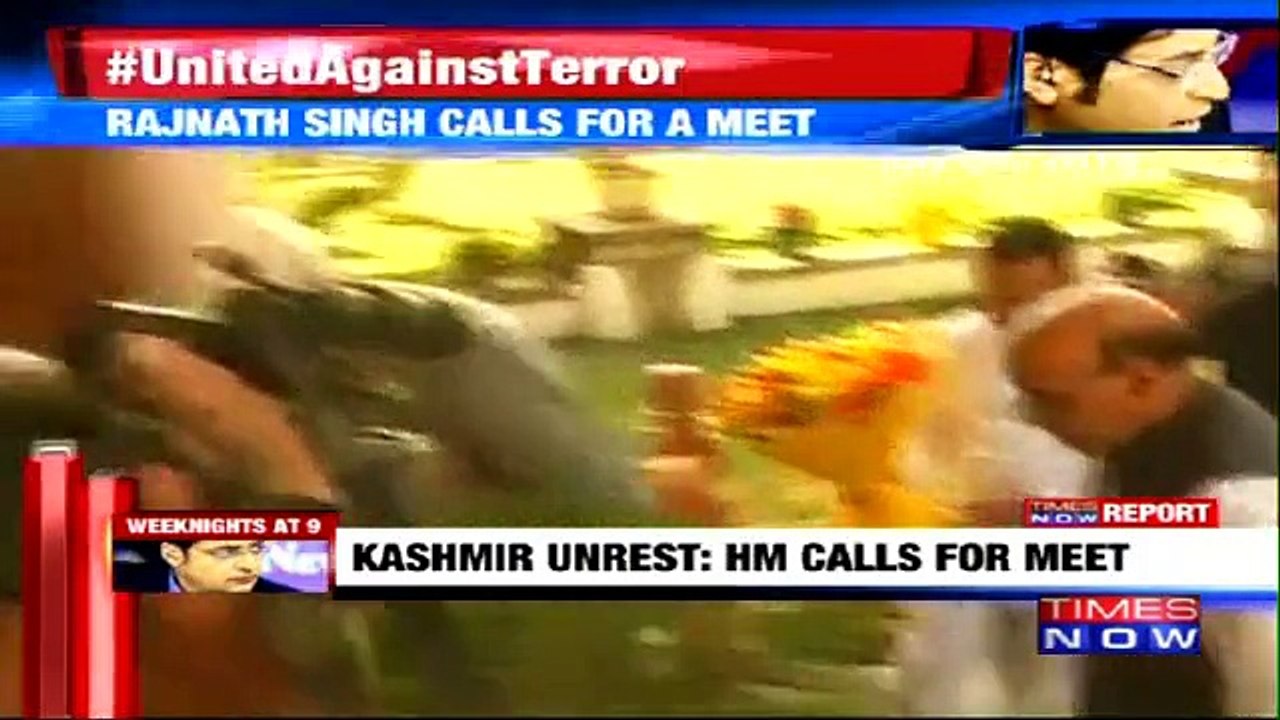 Kashmir Issue: Rajnath Singh Calls For Meeting