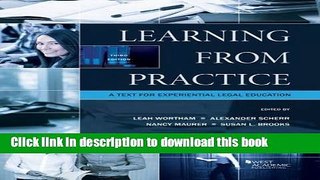 Read Learning from Practice  Ebook Free