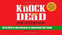 Download Knock  em Dead Job Interview Flash Cards: 300 Questions   Answers to Help You Land Your