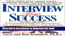 Read Interview for Success: A Practical Guide to Increasing Job Interviews, Offers, and Salaries