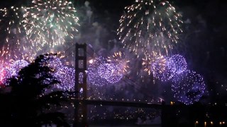 Golden Gate Bridge 75th birthday fireworks (5/27/2012)