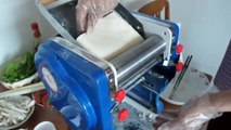 Máy cán và cắt sợi bánh canh/sợi phở DZM200, máy cán bột làm bánh canh