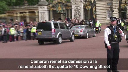 Cameron quitte Downing Street pour la dernière fois