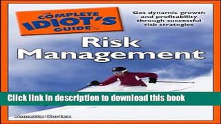 Read The Complete Idiot s Guide to Risk Management  Ebook Free