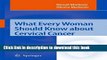 Read What Every Woman Should Know about Cervical Cancer PDF Online